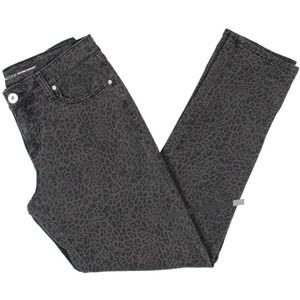 INC ANIMAL PRINT MID-RISE STRAIGHT LEG JEANS SIZE 12/31